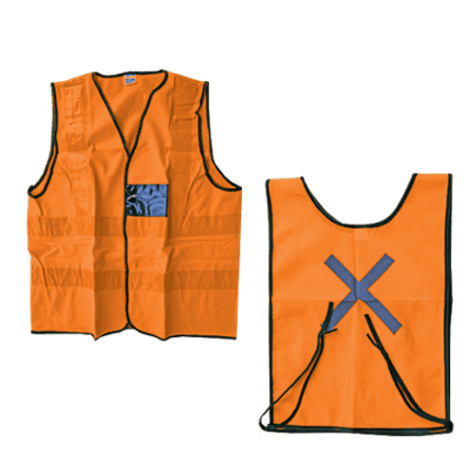 Reflective Waist Jacket Orange XXL