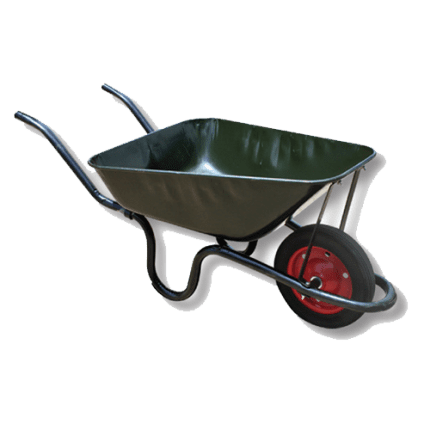 Wheel Barrow Concrete Standard Green