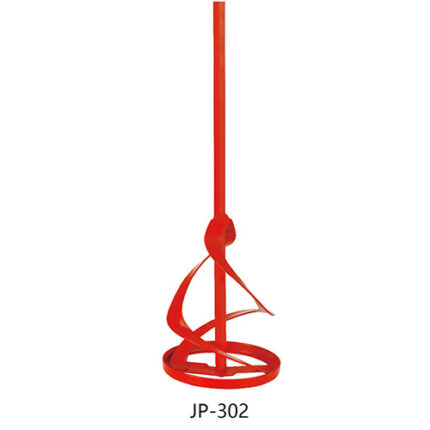 Paint Mixer Industrial Red Swirl with Round/Hex Rod
