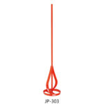 Paint Mixer Red Spiral Head with Round/Hex Rod