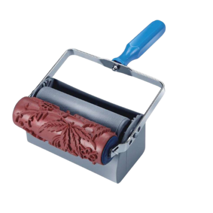 Dual color pattern roller with applicator set